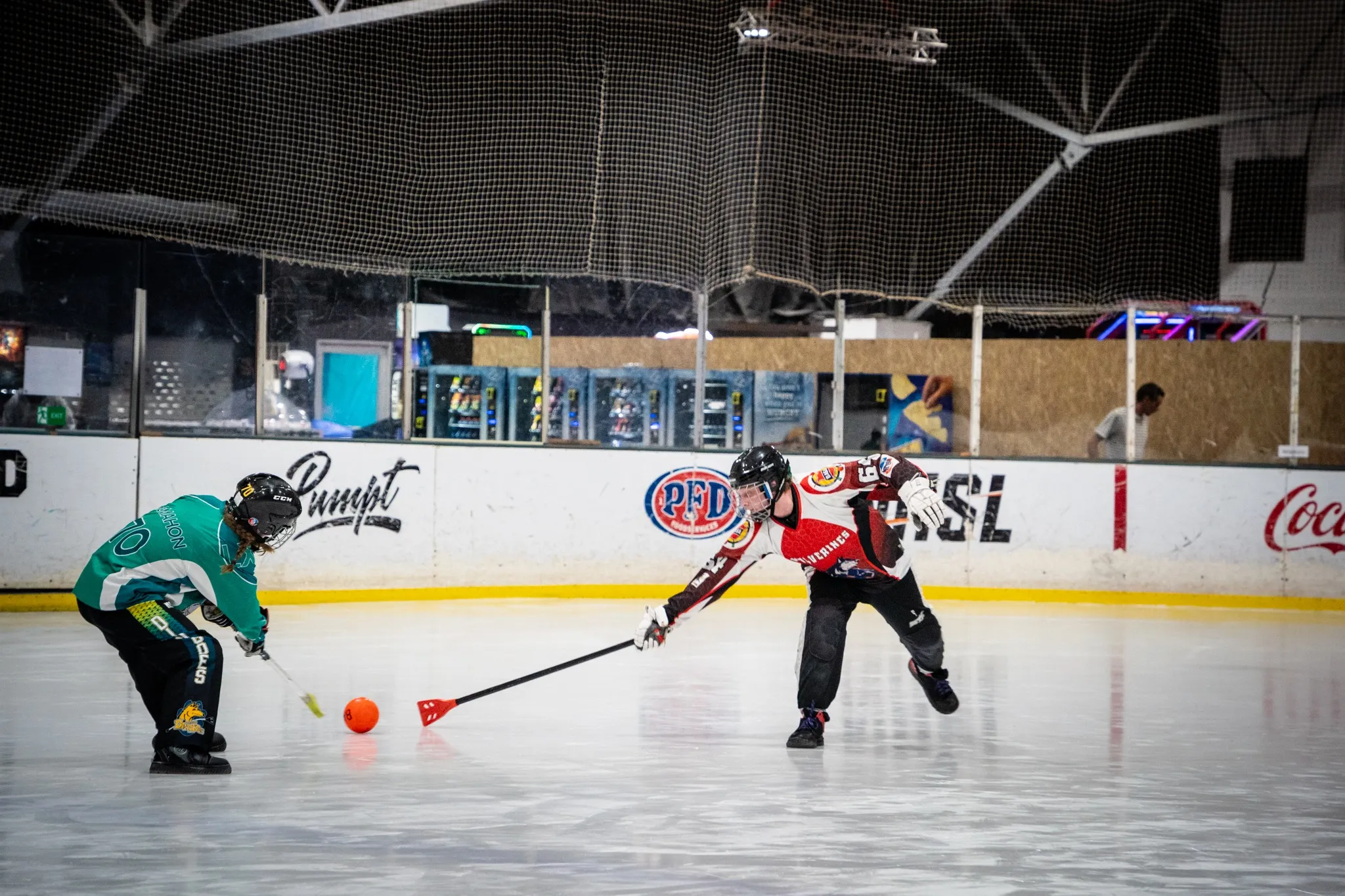 Broomball action image 1