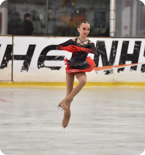 Figure skating practice session