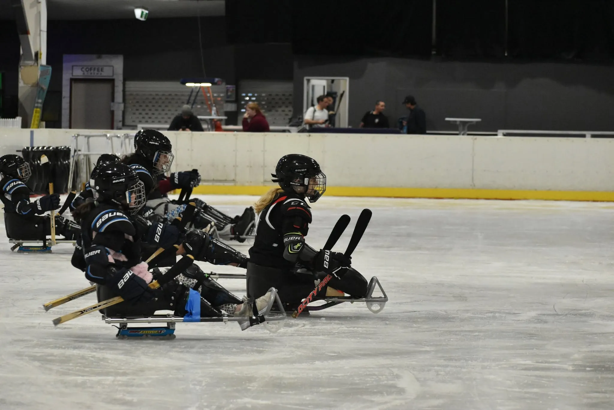 Broomball action video